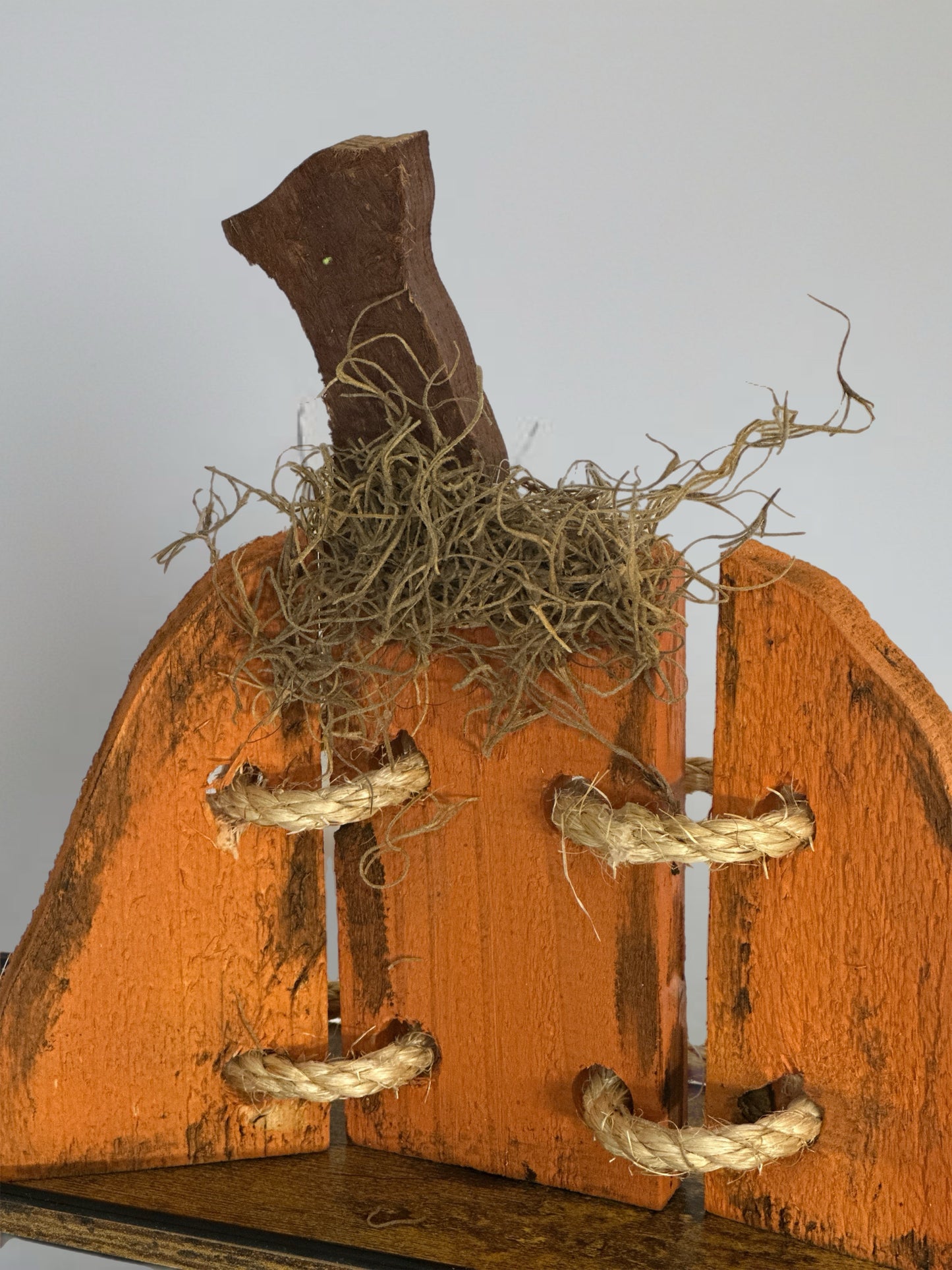 Tri- Fold Wood Pumpkin