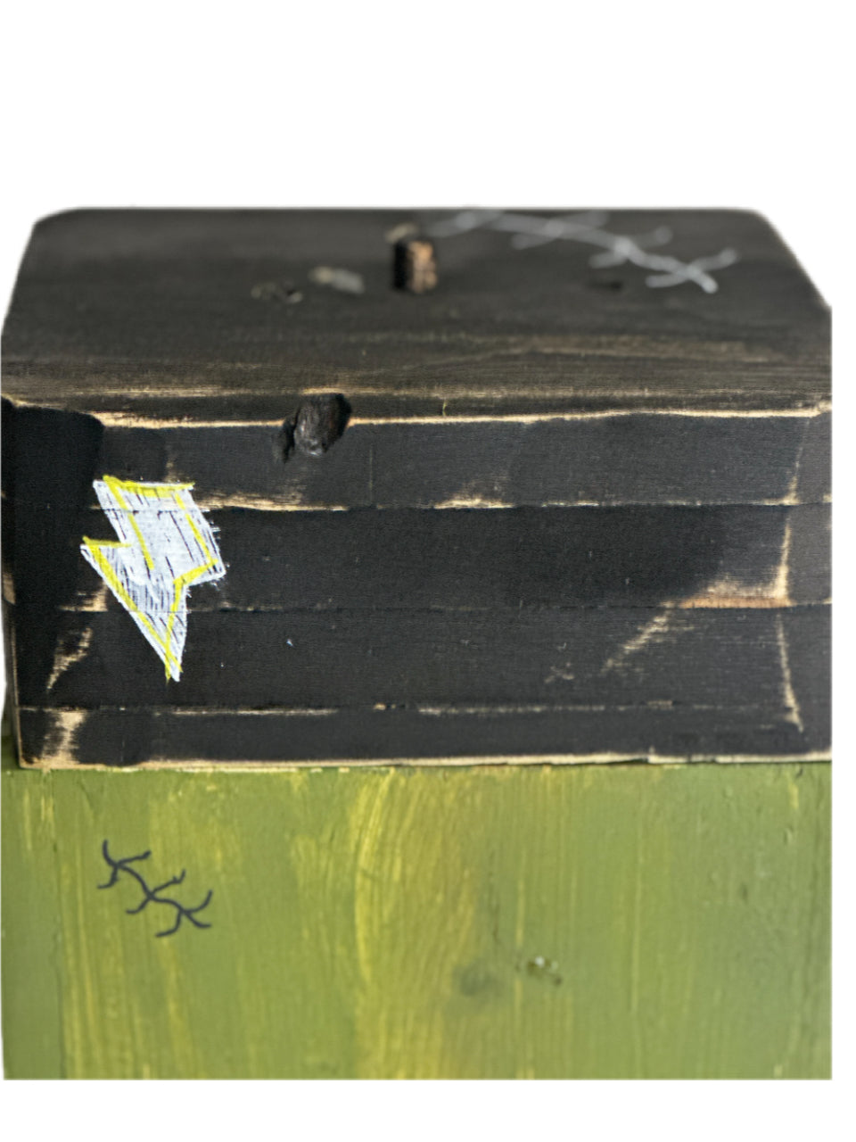 Handcrafted Wooden Frankenstein Lantern