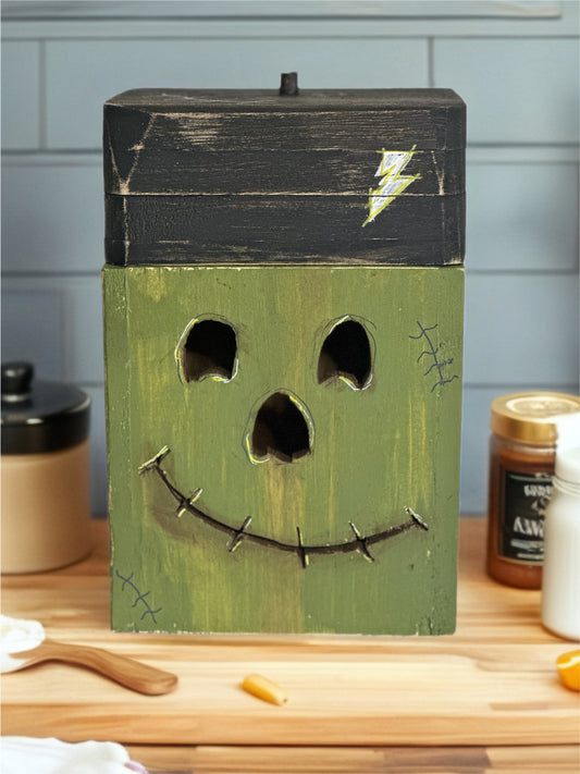 Handcrafted Wooden Frankenstein Lantern