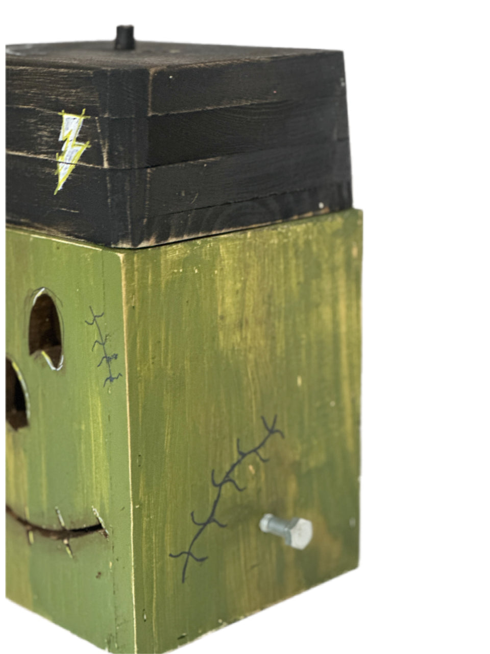 Handcrafted Wooden Frankenstein Lantern