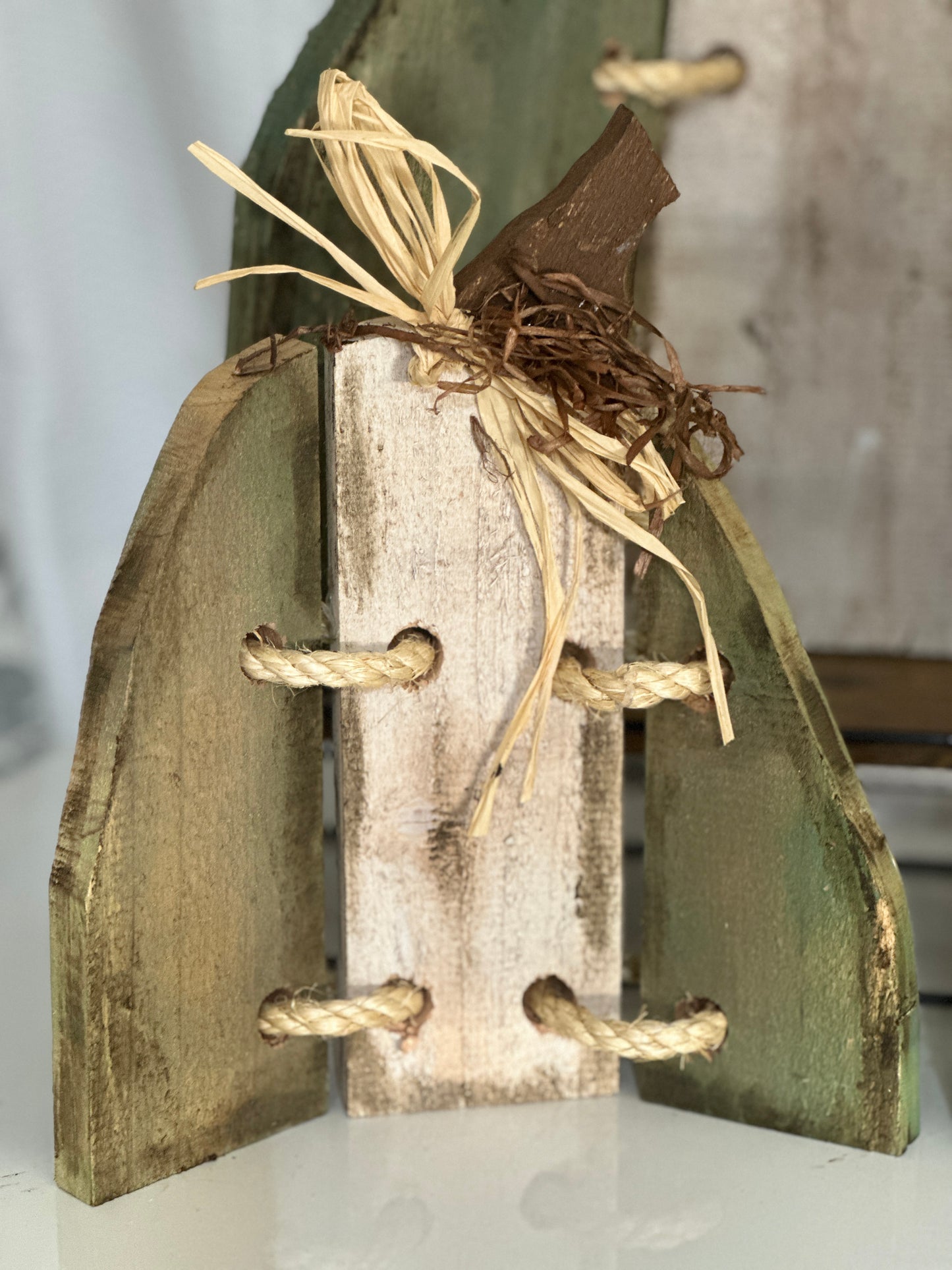 Set of 3 Tri- Fold Wood Pumpkins