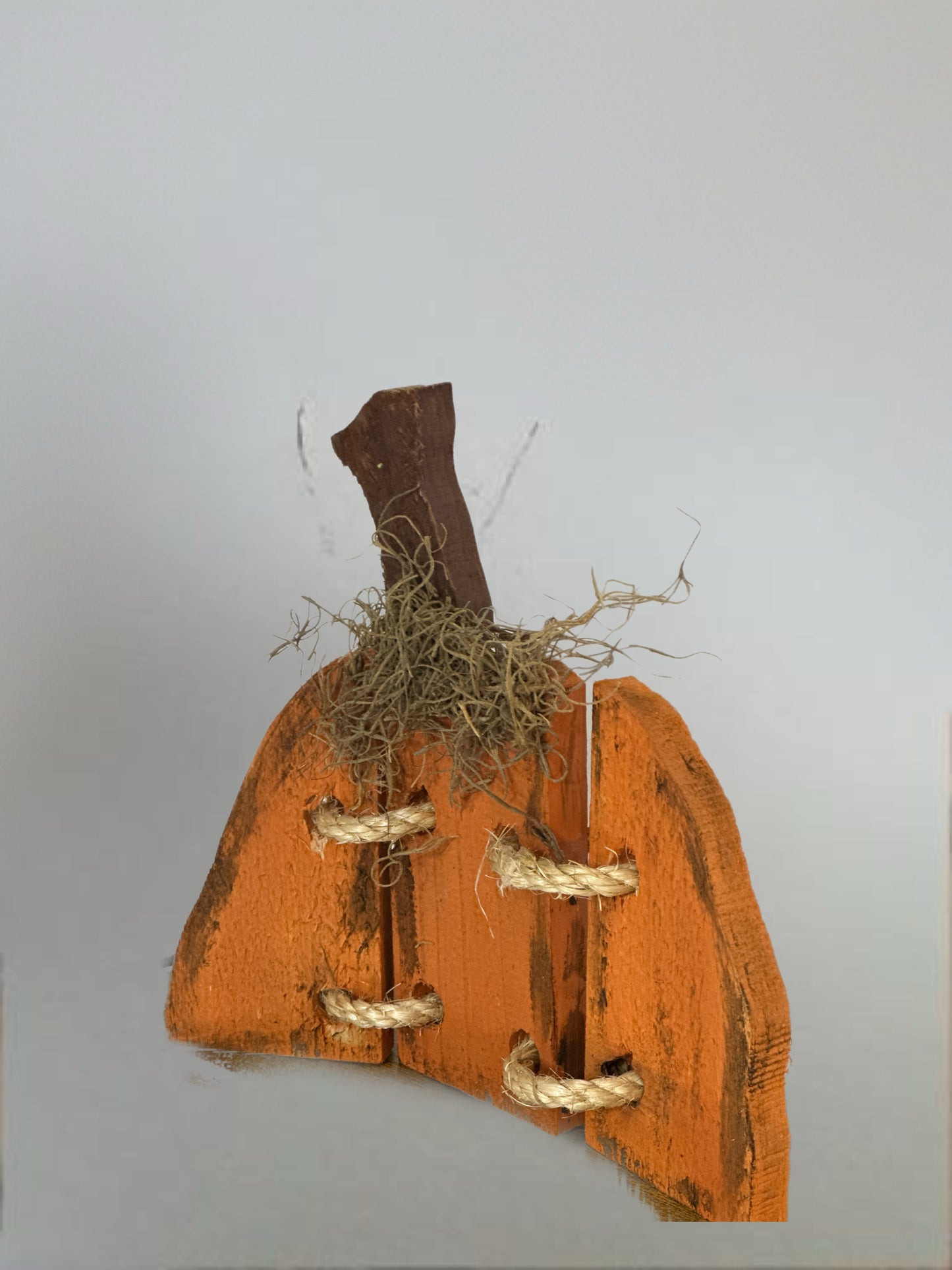 Tri- Fold Wood Pumpkin